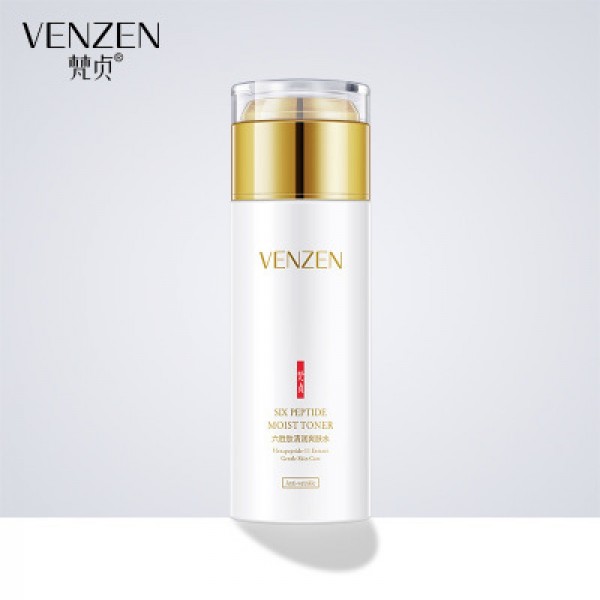 Освежающий тонер для лица VENZEN Six Peptide Moist Toner с шестью пептидами 120 мл