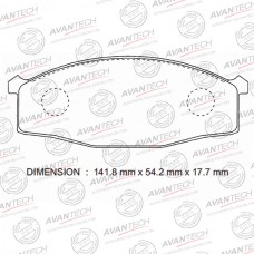 Колодки тормозные дисковые Avantech противоскрипная пластина в компл.
					
AV727