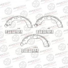 Колодки тормозные барабанные AVANTECH