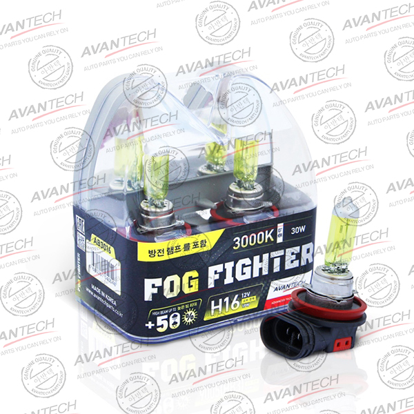 Лампа высокотемпературная Avantech H16 12V 19W (30W) 3000K, комплект 2 шт.					