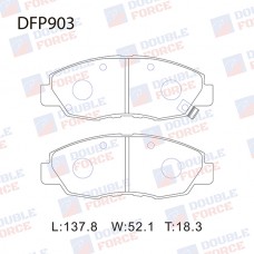 Колодки тормозные дисковые DOUBLE FORCE
					
DFP903