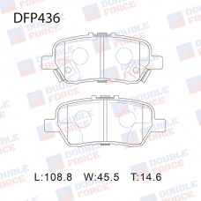 Колодки тормозные дисковые DOUBLE FORCE