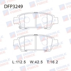 Колодки тормозные дисковые DOUBLE FORCE
					
DFP3249