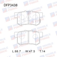 Колодки тормозные дисковые DOUBLE FORCE
					
DFP3438