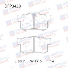 Колодки тормозные дисковые DOUBLE FORCE
					
DFP3438