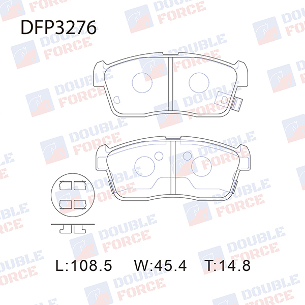 
Колодки тормозные дисковые Double Force
					