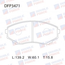 Колодки тормозные дисковые DOUBLE FORCE
					
DFP3471