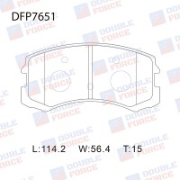 Колодки тормозные дисковые DOUBLE FORCE
					
DFP7651