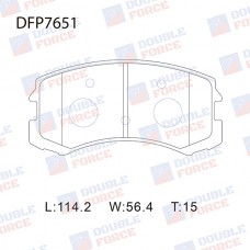 Колодки тормозные дисковые DOUBLE FORCE
					
DFP7651