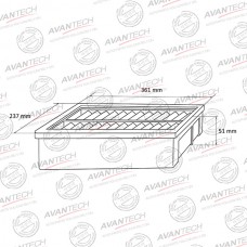 Фильтр воздушный AVANTECH
					
AF0528