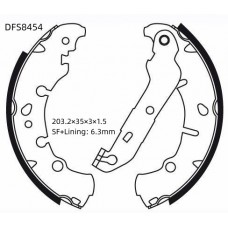 Колодки тормозные барабанные DOUBLE FORCE
					
DFS8454