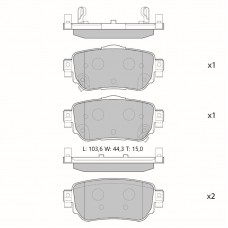 Колодки тормозные дисковые Avantech
					
AV1203