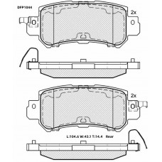 Колодки тормозные дисковые DOUBLE FORCE
					
DFP1044