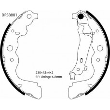 Колодки тормозные барабанные DOUBLE FORCE
					
DFS8801