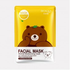 ТКАНЕВАЯ МАСКА BIOAQUA FACIAL MASK ANIMAL С ЭКСТРАКТОМ ЗЕЛЕНОГО ЧАЯ, 30 ГР