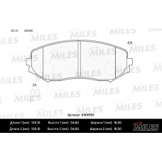 Колодки тормозные передние (без датчика) (Смесь Low-Metallic) SUZUKI GRAND VITARA 1.9D/1.6/2.0/2.4/2.7/3.2 05 (TRW GDB3443) E400153