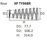 Пружина подвески NHK
					
XPTY968R