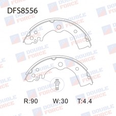 Колодки тормозные барабанные DOUBLE FORCE
					
DFS8556