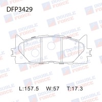 Колодки тормозные дисковые DOUBLE FORCE
					
DFP3429