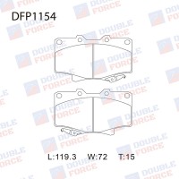 Колодки тормозные дисковые DOUBLE FORCE
					
DFP1154