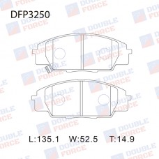 Колодки тормозные дисковые DOUBLE FORCE
					
DFP3250