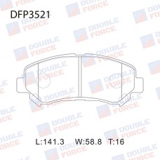 Колодки тормозные дисковые DOUBLE FORCE
					
DFP3521