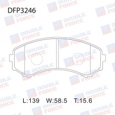 Колодки тормозные дисковые DOUBLE FORCE
					
DFP3246