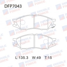 Колодки тормозные дисковые DOUBLE FORCE
					
DFP7043