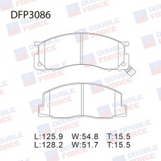 Колодки тормозные дисковые DOUBLE FORCE
					
DFP3086