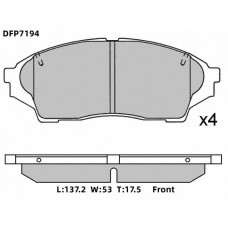 Колодки тормозные дисковые DOUBLE FORCE
					
DFP7194