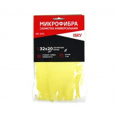 Салфетка для ухода за автомобилем iSky, 32х20 см, микрофибра, желтый
					
iMC-32YE