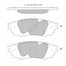 Колодки тормозные дисковые Avantech (противоскрипная пластина в компл.)
					
AV1202