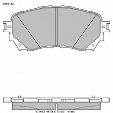 Колодки тормозные дисковые DOUBLE FORCE
					
DFP3182