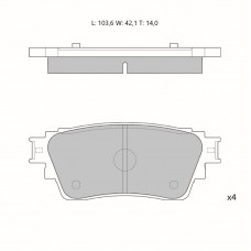 Колодки тормозные дисковые Avantech (противоскрипная пластина в компл.)
					
AV1213