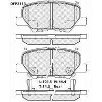 Колодки тормозные дисковые DOUBLE FORCE
					
DFP2113
