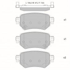 Колодки тормозные дисковые Avantech противоскрипная пластина в компл.
					
AV176