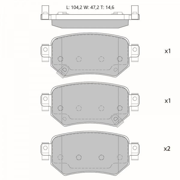 
Колодки тормозные дисковые Avantech (противоскрипная пластина в компл.)
					