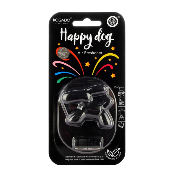 
Ароматизатор полимерный Kogado Happy Dog на кондиционер Black Ice
					