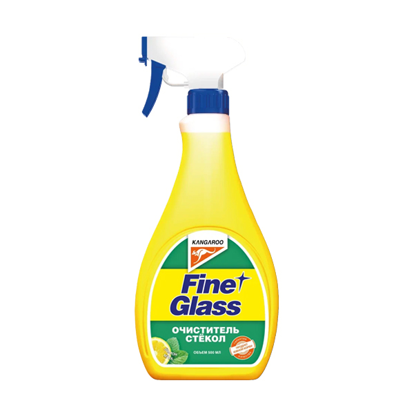 Очиститель стекол ароматизированный Kangaroo Fine glass 500ml, лимон-мята		