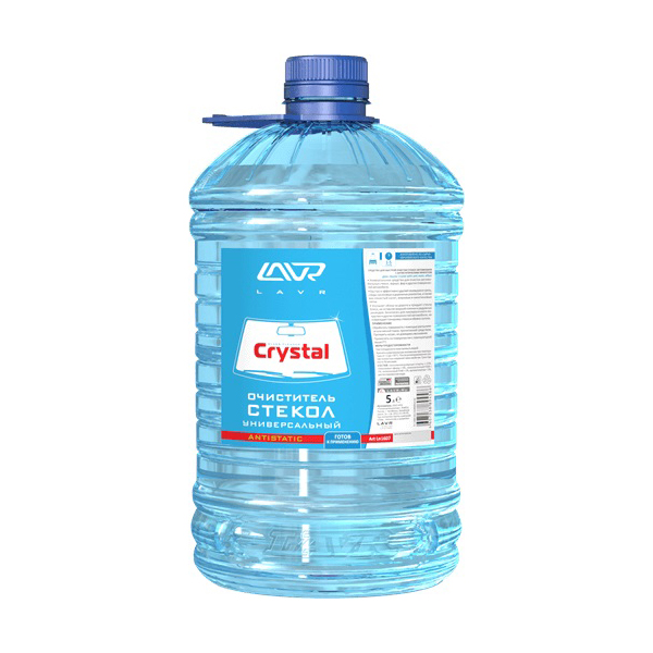 
Очиститель стекол кристалл LAVR Glass Cleaner Crystal Antistatic, 5 л
					