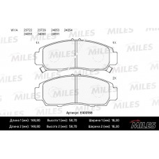 Колодки тормозные Новая смесь Low-Metallic для HONDA CIVIC 01-05,FR-V 1.7-2.2 05-,STREAM 1.7,2.0 01- передние без датчика E400188 MILES E400188. Тормозные колодки MILES .