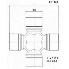 Крестовина карданного вала TOYO
					
TN-132
