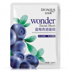 УВЛАЖНЯЮЩАЯ МАСКА С ЭКСТРАКТОМ ЧЕРНИКИ BIOAQUA WONDER