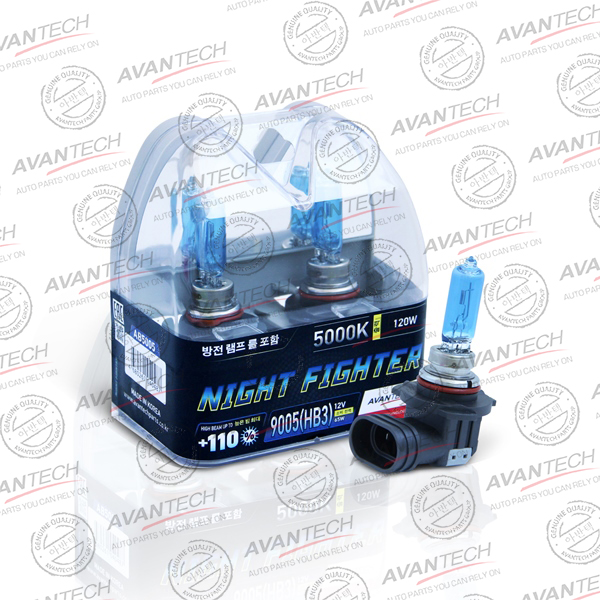 Лампа высокотемпературная Avantech HB3 12V 65W (120W) 5000K, комплект 2 шт.					