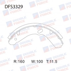 Колодки тормозные барабанные DOUBLE FORCE 1 комплект = 2 коробки!