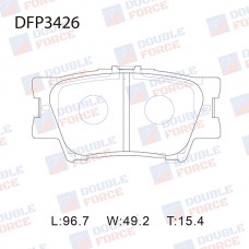 Колодки тормозные дисковые DOUBLE FORCE
					
DFP3426