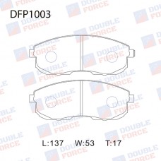 Колодки тормозные дисковые DOUBLE FORCE
					
DFP1003