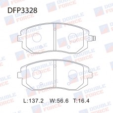 Колодки тормозные дисковые DOUBLE FORCE
					
DFP3328