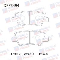 Колодки тормозные дисковые DOUBLE FORCE
					
DFP3494
