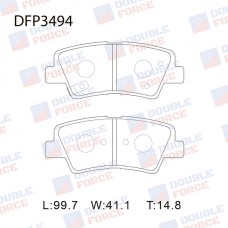 Колодки тормозные дисковые DOUBLE FORCE
					
DFP3494